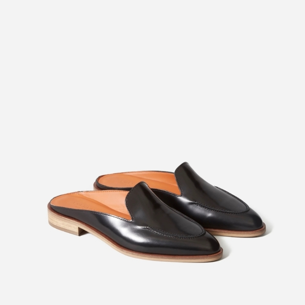 Everlane Modern Loafer Black Mules